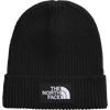 The North Face Youth TNF Logo Box Cuffed Beanie in TNF Black