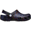 Crocs Youth Classic Hi Vis Camo Clog in Black Multi