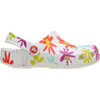 Crocs Youth Classic Crafted Daisy Clog in Chalk