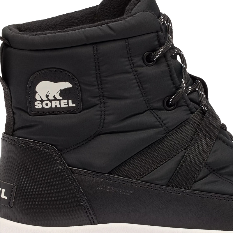Women's Whitney III Mid Waterproof, Sorel Women's Whitney III Mid logo detail