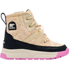 Sorel Youth Whitney III Mid Waterproof in Honey White, Black