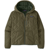 Patagonia Women's Diamond Quilted Bomber Hoody in Basin Green