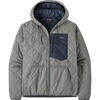 Patagonia Men's Diamond Quilted Bomber Hoody in Forever Grey