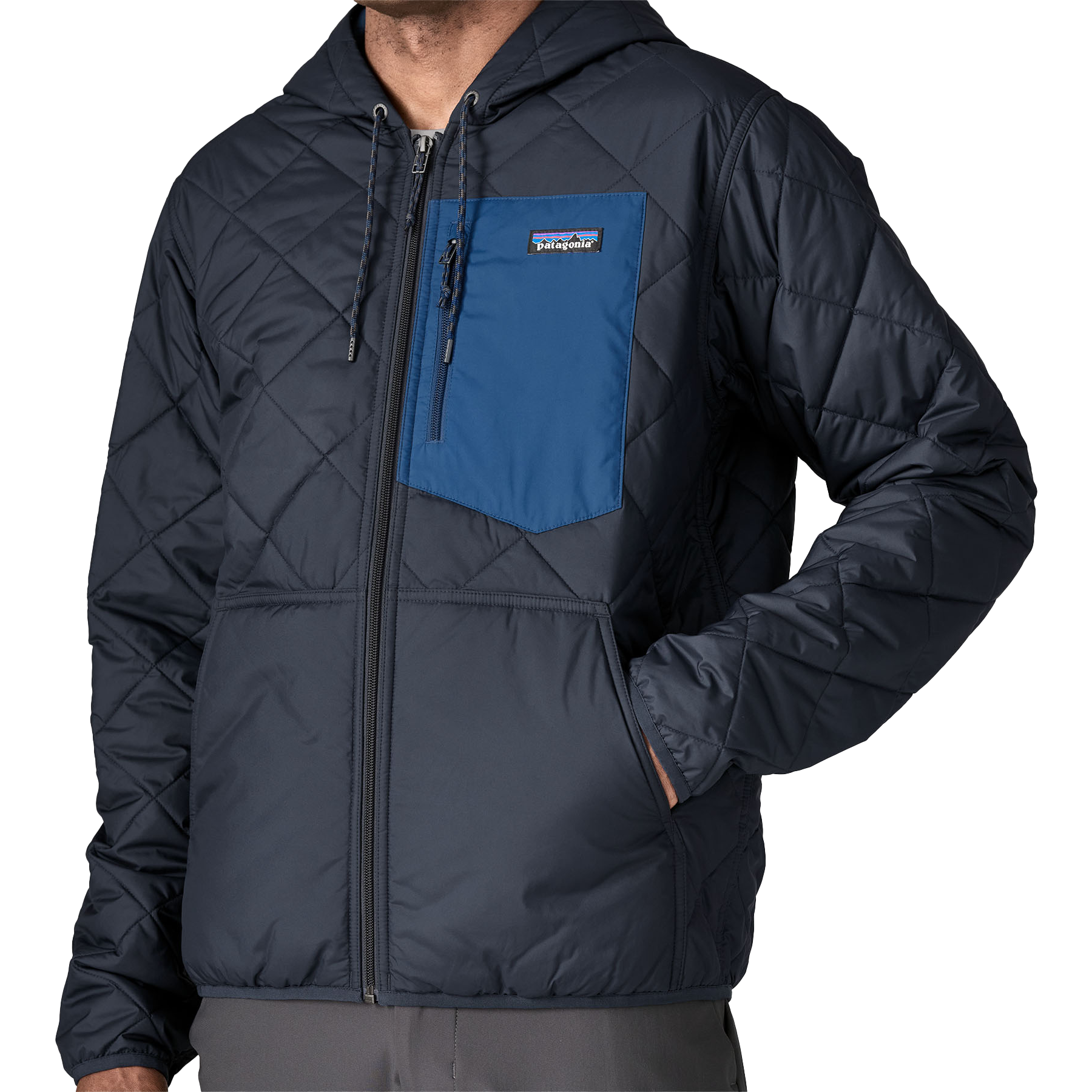 Men's Diamond Quilted Bomber Hoody alternate view