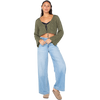 Roxy Women's Beach Bound Sweater in Four Leaf Clover