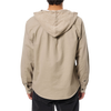 Katin Harold Hood Flannel in Vintage Khaki back