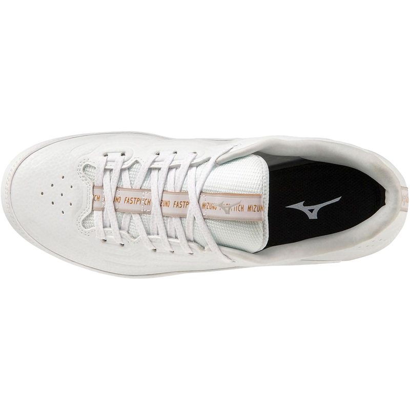 Women's 9-Spike Advanced Finch Elite 6 Low TPU, Mizuno Women's 9-Spike Advanced Finch Elite 6 Low TPU in 0000-White top