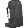 Osprey Rook 65L Extended Fit in Dark Charcoal/Silver Lining front left