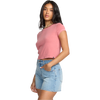 Billabong Women's Daily Tee Short Sleeve Knit in WGR-Wild Ginger front left