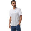 TravisMathew Dodgers Home Run Leader Polo in White/Heather Grey