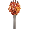 Mountain House Cheesy Pepperoni Pizza Bowl on fork