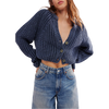 Free People Women's Sweet Nothing Cardi in 4405-Navy