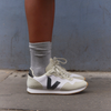 Veja Women's SDU in White/Black/Natural on model right profile