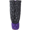 Big Agnes Fly Creek UL Zip Quilt 50 in Asphalt/Royal Purple with footbox
