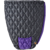 Big Agnes Fly Creek UL Zip Quilt 50 in Asphalt/Royal Purple unzipped outside