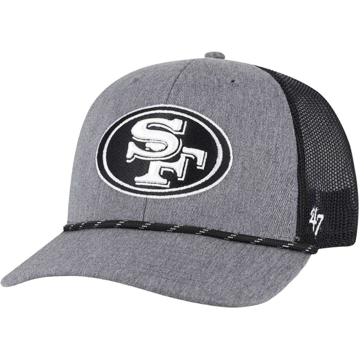 49ers Carbon Strap Rope 47 Trucker alternate view