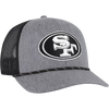 47 Brand 49ers Carbon Strap Rope 47 Trucker 3/4 view