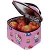 Baggu Puffy Lunch Bag in Hello Kitty Pink unzipped