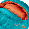 Rab Women's Ascent 500 Reg 23 in Marina Blue hood