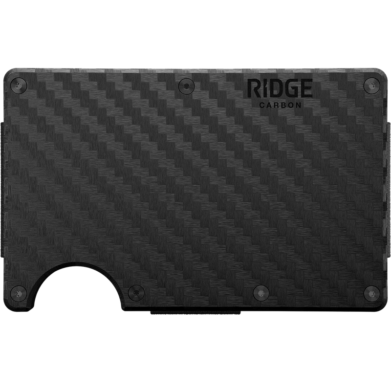 Carbon Fiber Wallet with Cash Strap