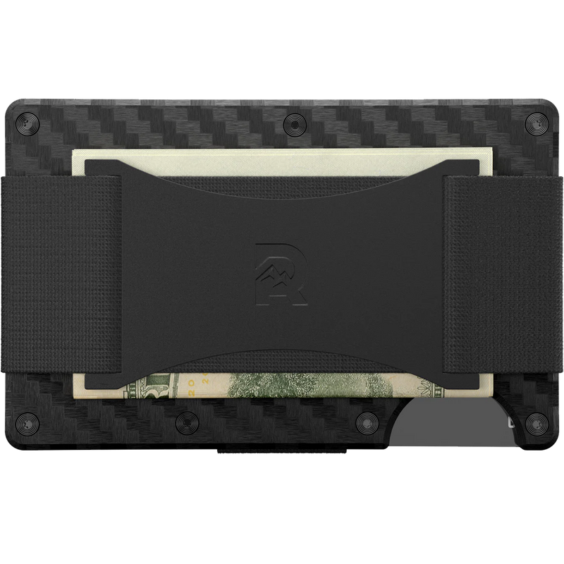 Carbon Fiber Wallet with Cash Strap