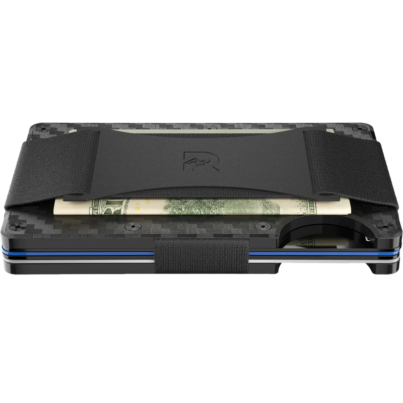 Carbon Fiber Wallet with Cash Strap