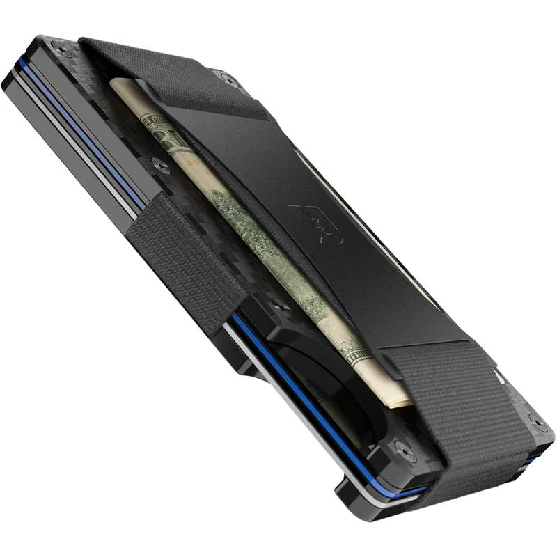 Carbon Fiber Wallet with Cash Strap