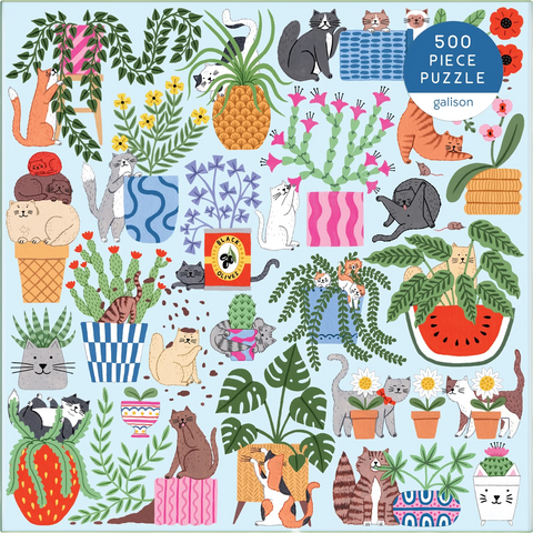 Cats in the Houseplants 500 Piece Puzzle