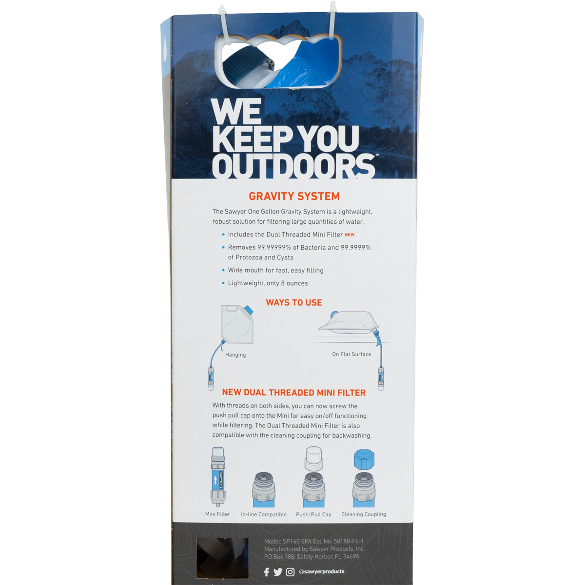 Sawyer One Gallon Gravity Water Filter alternate view