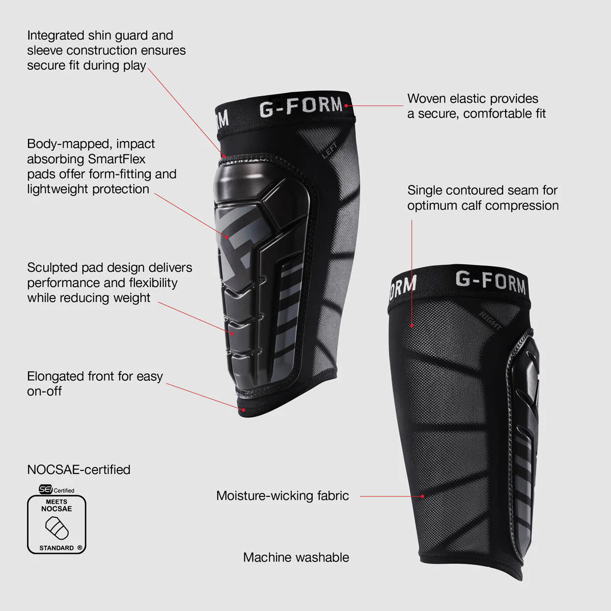 Youth Pro-S Vento Shin Guards alternate view