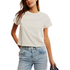 Free People Women's Everyday Tee in 1103-Clean Ivory