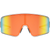 Rubberized Half Trans Clear/Polarized Orange Mirrored