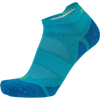 Balega Women's Blister Resist Light No Show in Lake Blue/Lime Punch