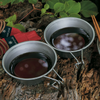 Snow Peak Ti-Backpacker's Cup at camp