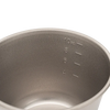Snow Peak Deep Backpacker's Cup with Lid  measurement lines 