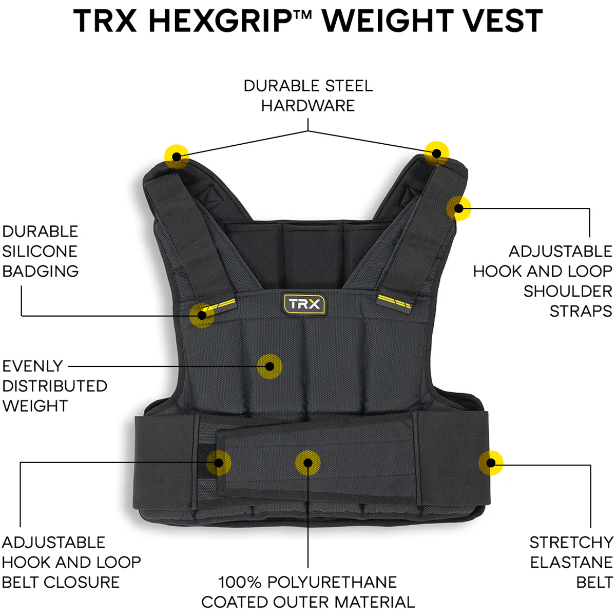 Hexgrip 20 lb Weight Vest alternate view