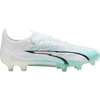 Puma Women's Ultra Ultimate Rush FG/AG in White/Elektro Aqua/Puma Black