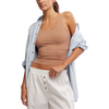 Free People Women's Clean Lines Racerback in 2200 Chocolate Malt