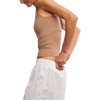 Free People Women's Clean Lines Racerback in 2200 Chocolate Malt left