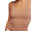 Free People Women's Clean Lines Racerback in 2200 Chocolate Malt front