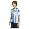 Adidas Youth Argentina AFA Home Replica Jersey in White/Icey Blue/Light Blue