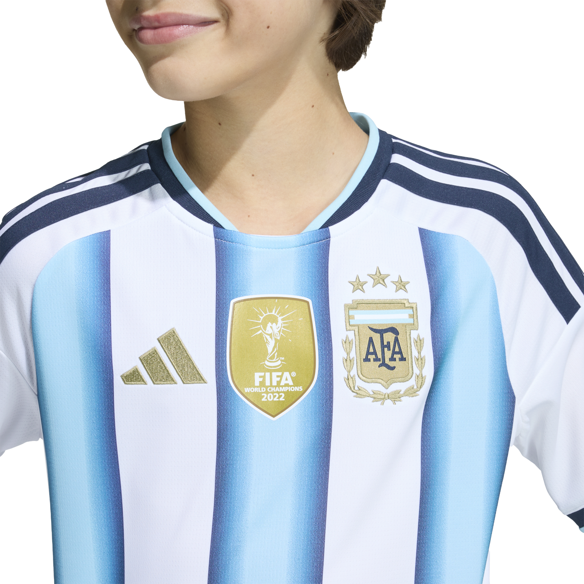 Youth 26 Argentina AFA Home Replica Jersey alternate view