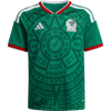 Adidas Youth Mexico 26 Home Replica Jersey in Bold Green
