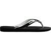 Havaianas Men's Top Rubber Mix Sandal in Black/Black