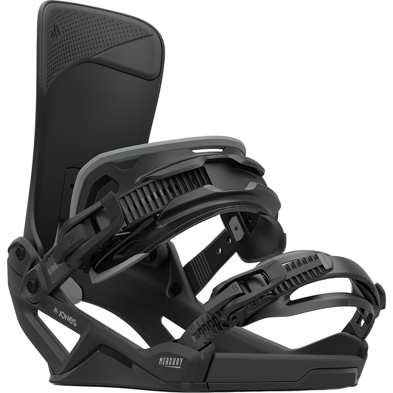 Jones Snowboards Mercury FASE Demo Bindings, Jones Snowboards Mercury Fase in Eclipse Black front right