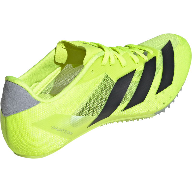 Adidas Sprintstar Mens Track Field Spikes White Neon Yellow BB3620 Size 9 SPORTS LOCKER | ADIDAS DISTANCESTAR TRACK&FIELD SPIKE-WHITE main image 4