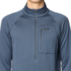 Mountain Hardwear Men's Glacial Trail Half Zip collar