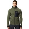 Mountain Hardwear Men's Polartec Power Grid Full Zip Hoody in Surplus Green