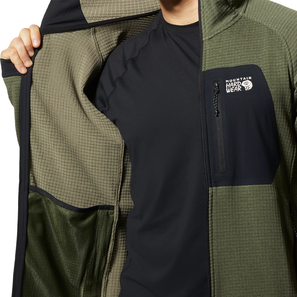Men's Polartec Power Grid Full Zip Hoody alternate view