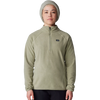Mountain Hardwear Women's Microchill 1/4 Zip Pullover in 361-Mantis Green Heather